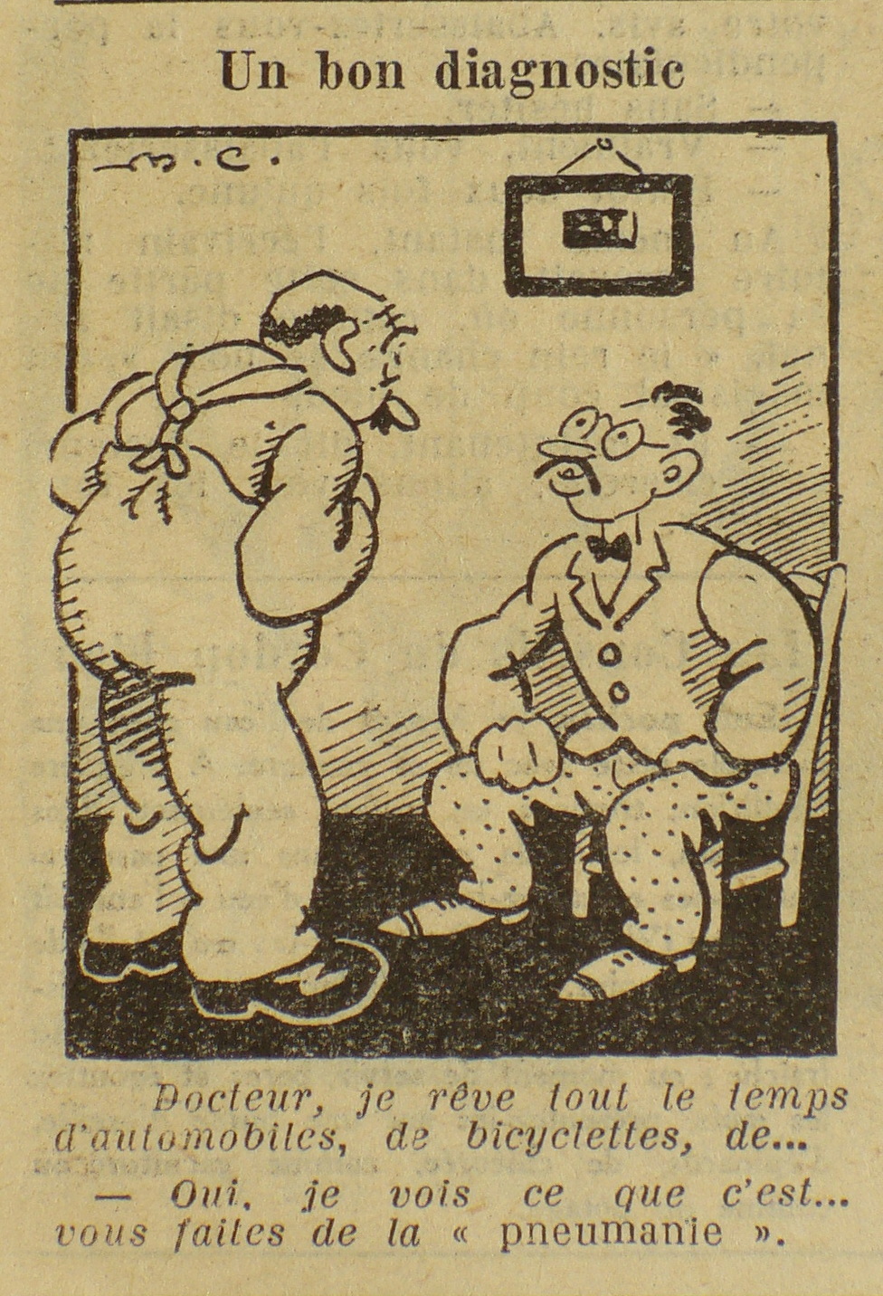Dessin de maurice Cuvillier