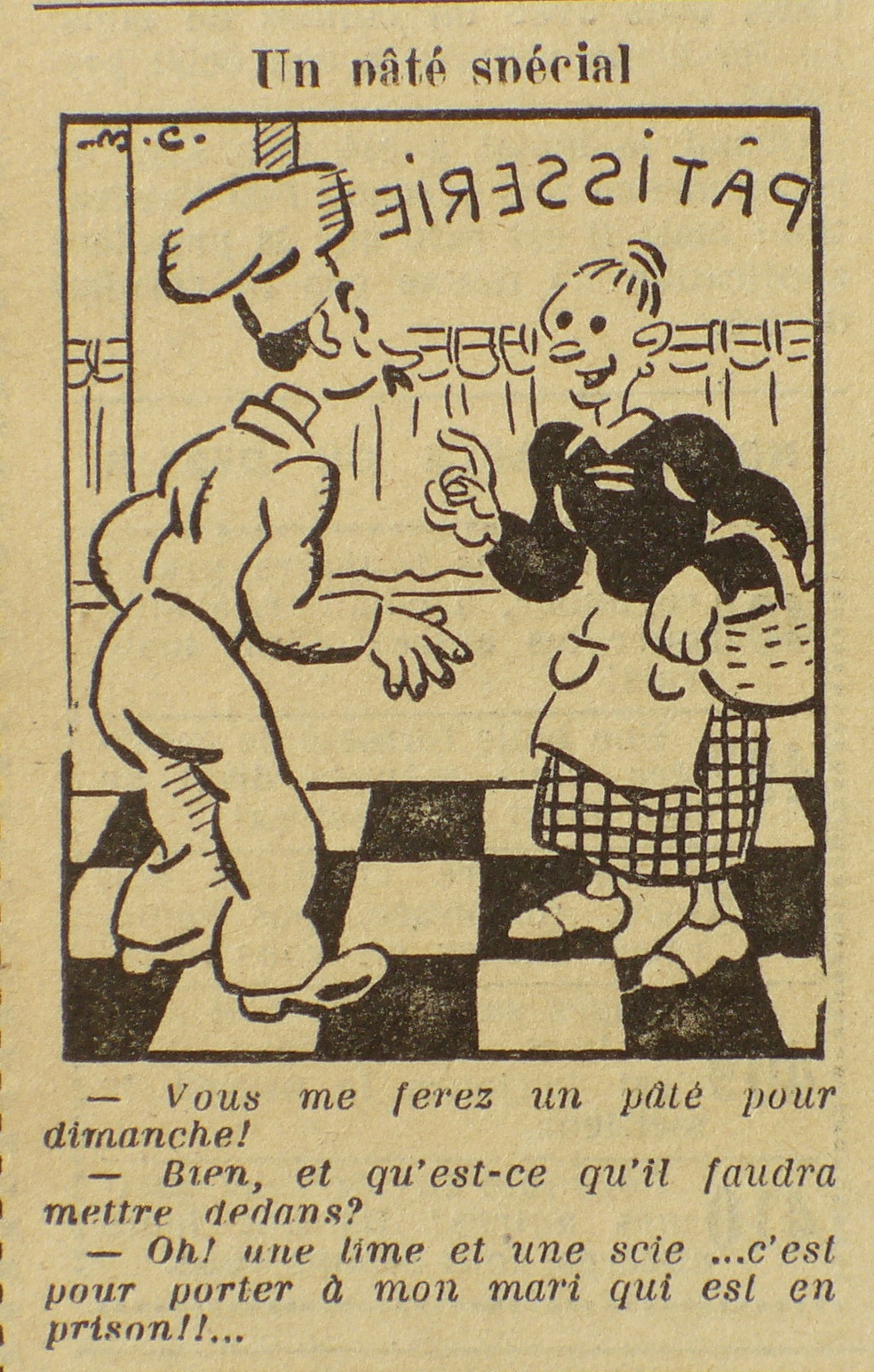 Dessin de maurice Cuvillier