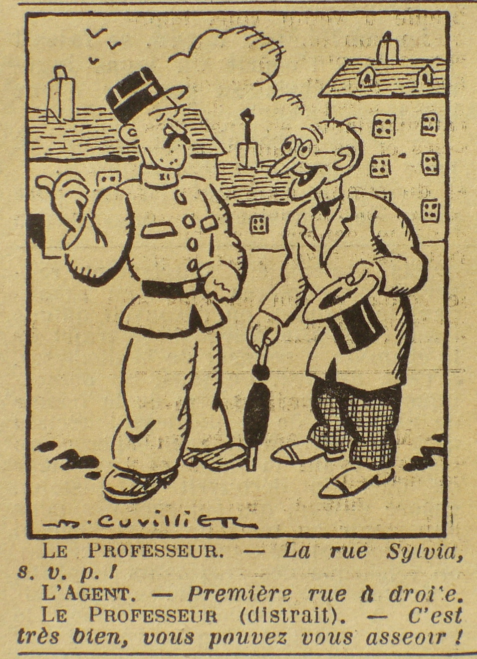 Dessin de maurice Cuvillier