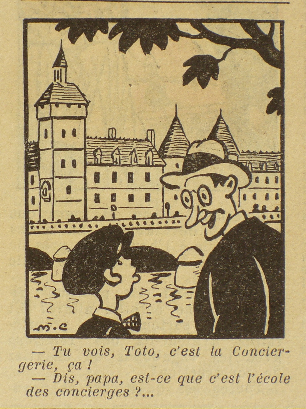 Dessin de maurice Cuvillier