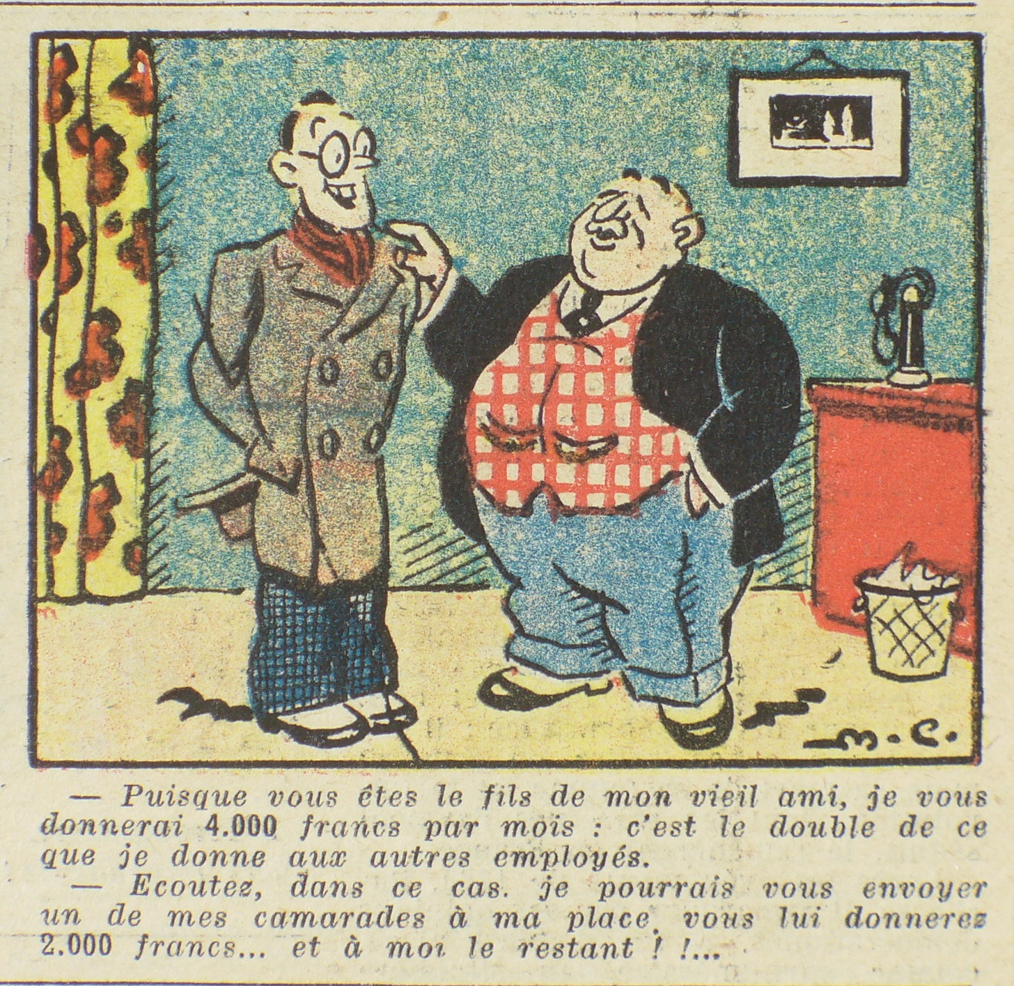 Dessin de maurice Cuvillier