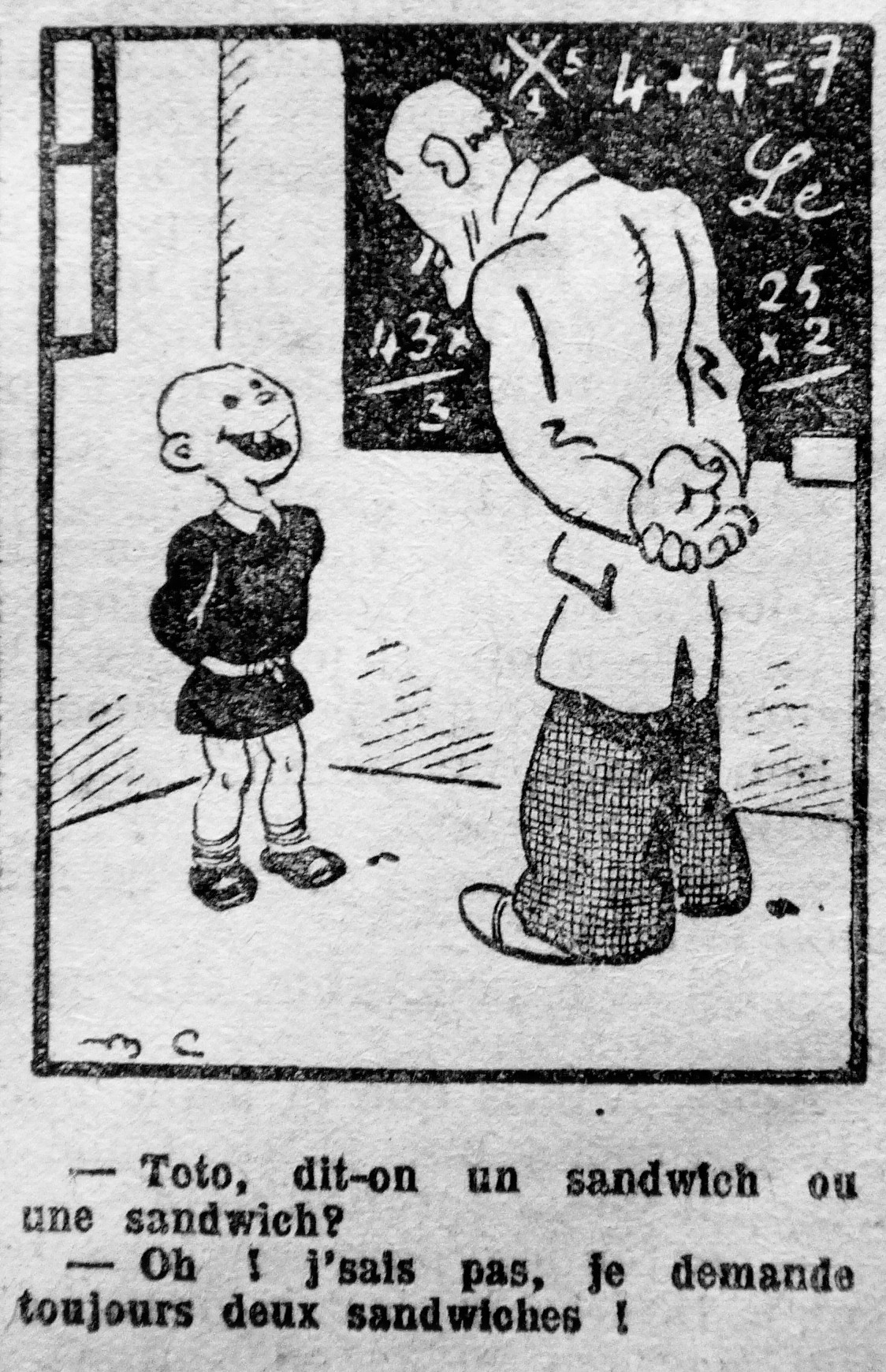 Dessin de maurice Cuvillier