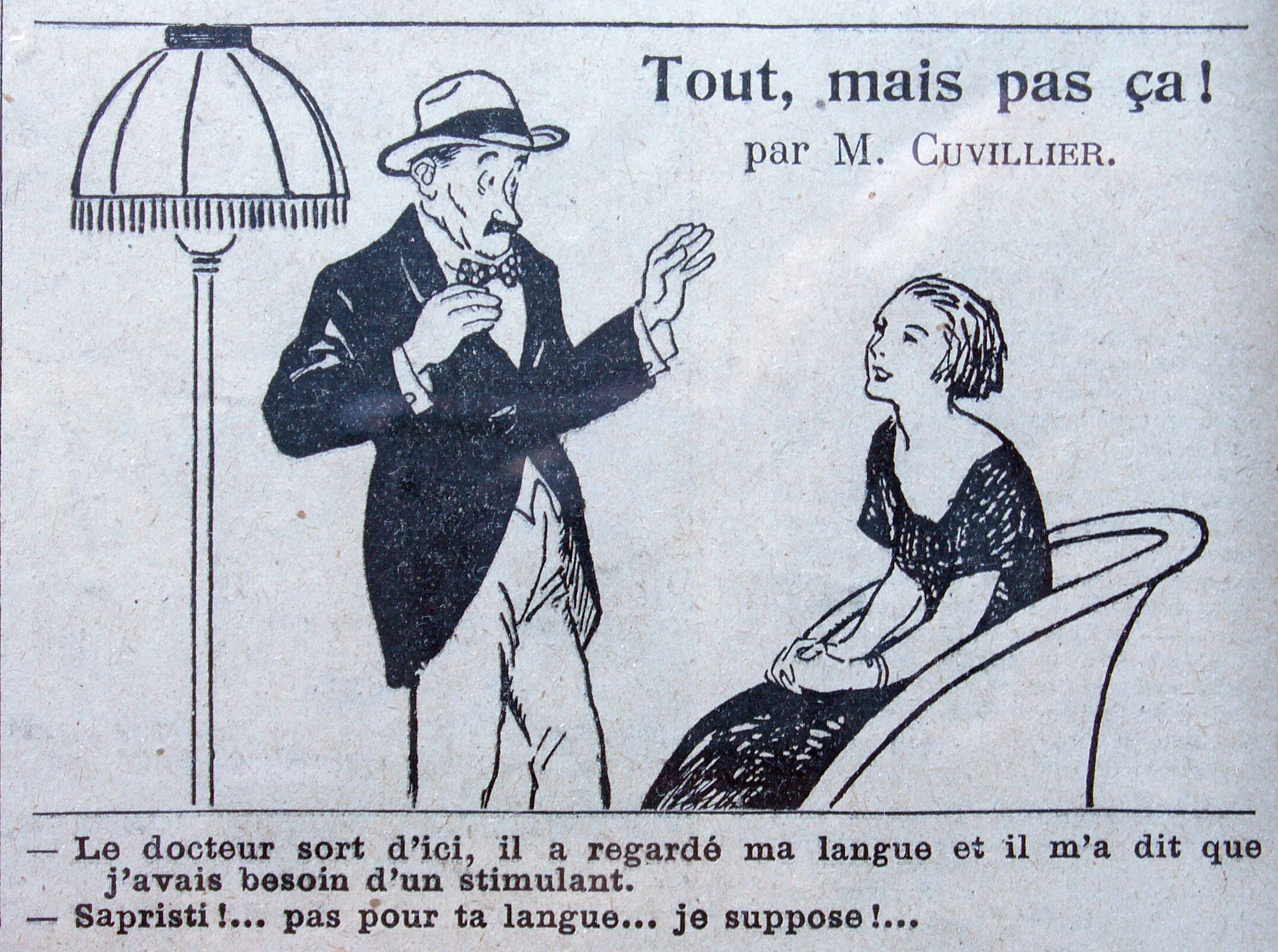 Dessin de maurice Cuvillier