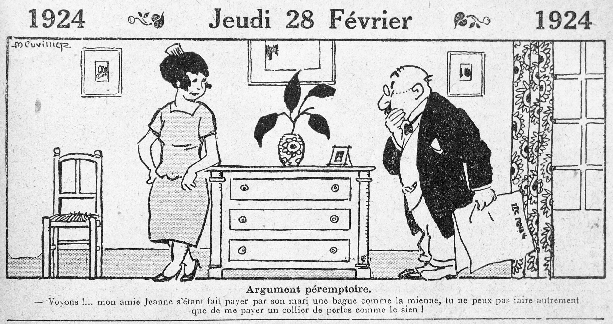 Dessin de maurice Cuvillier
