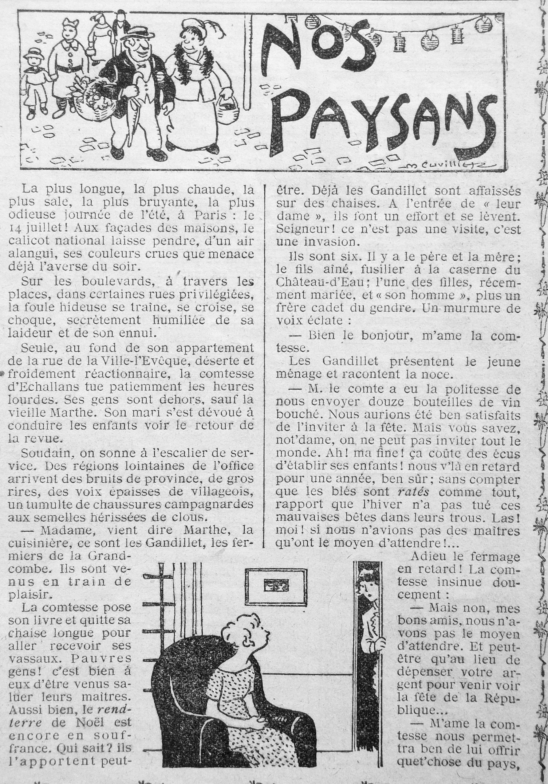 Dessin de maurice Cuvillier
